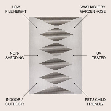 Vinales Diamond Stripe Indoor/outdoor Area Rug